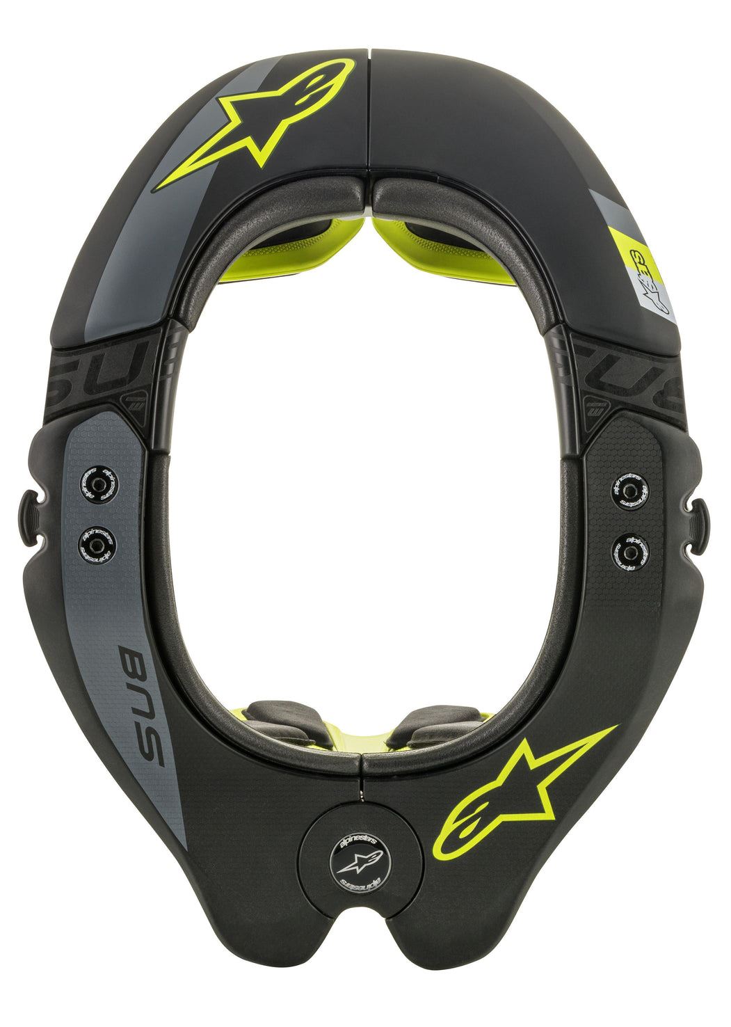 Alpinestars 2026 BNS Tech 2 Neck Support Black Yellow Flou