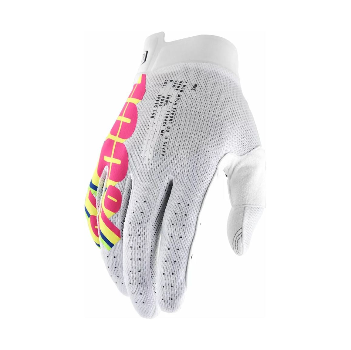 100% MX Gloves iTrack System White