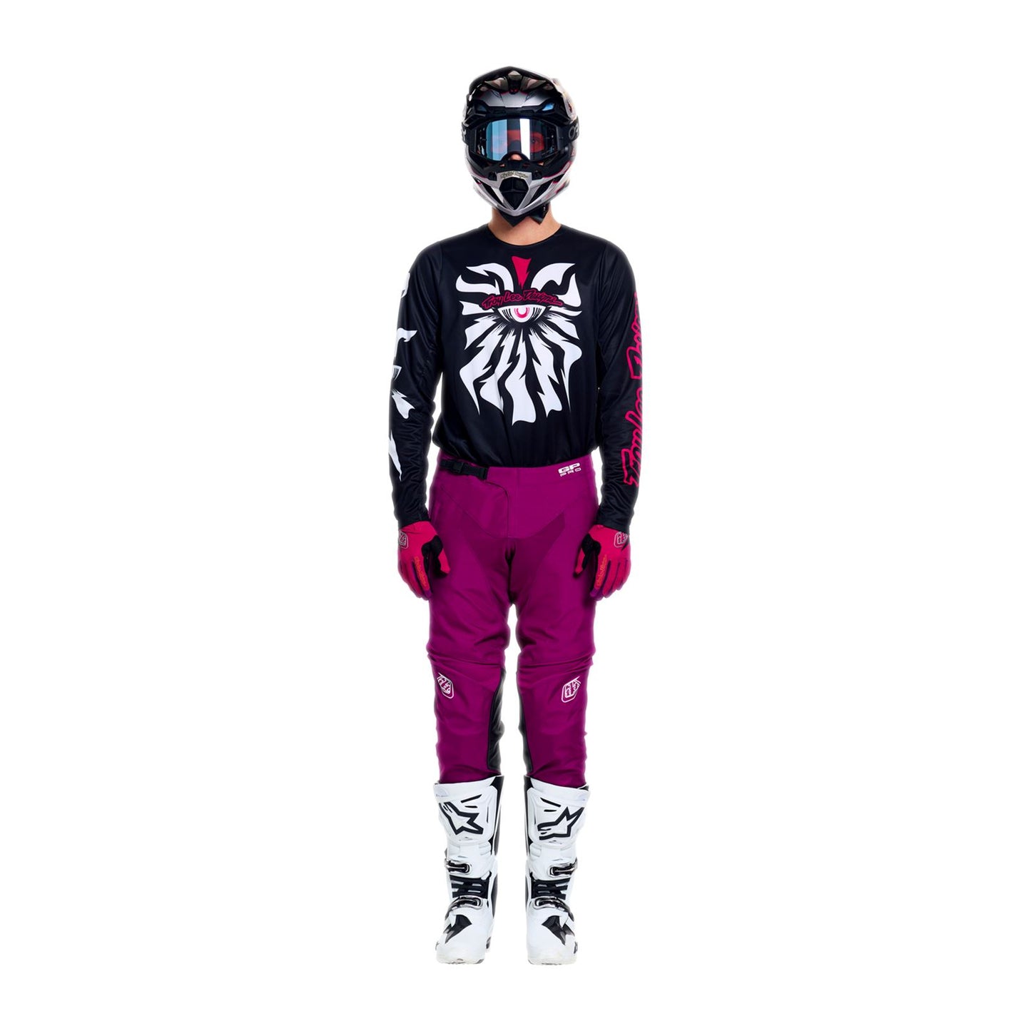 Troy Lee Designs Spring 2026 GP Pro Cyclops MX Combo Kit Black Fuchia