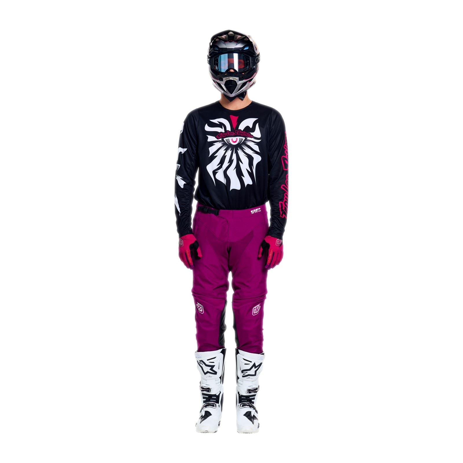 Troy Lee Designs Spring 2026 GP Pro Cyclops MX Combo Kit Black Fuchia