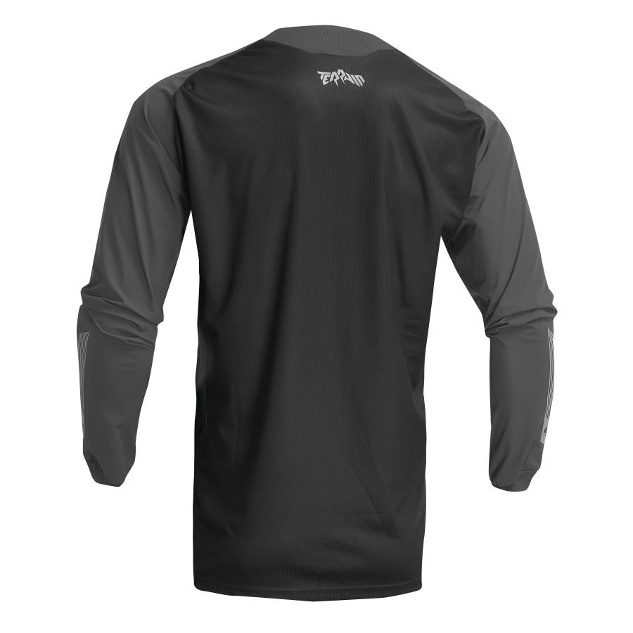 Thor 2026 Terrain Black Charcoal Enduro Jersey & Over The Boot Pants Combo Kit