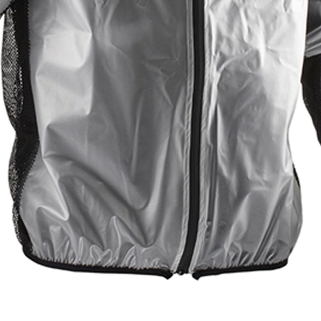 Leatt Translucent Clear Black Rain Jacket Waterproof