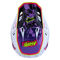 Alpinestars 2027 S-M7 Blaster MX Helmet Purple Pink White