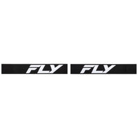 Fly Racing 2025 Focus Motocross Goggles Black White with Clear Lens