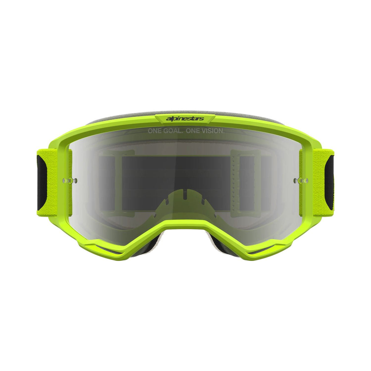 Alpinestars 2027 Vision 5 Rora MX Goggles Black Yellow Flo Mirror Silver