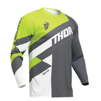 Thor 2025 Sector Checker Charcoal Acid Motocross Jersey