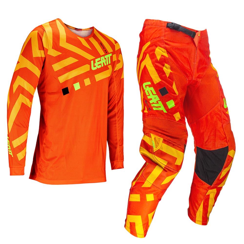 Leatt 2024 Combo Kit Pants & Shirt Mini 3.5 Citrus