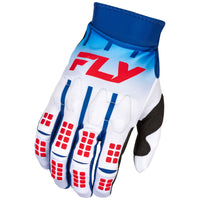 Fly Racing 2025 Evolution DST Motocross Gloves Red White Blue