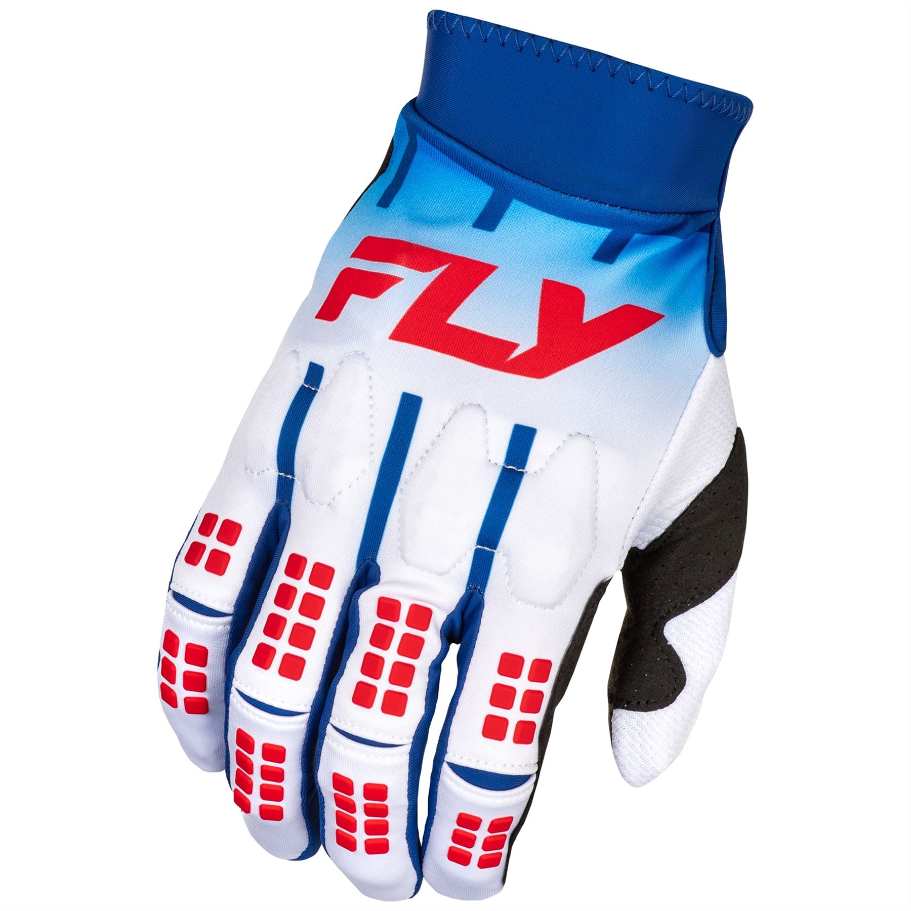 Fly Racing 2025 Evolution DST Motocross Gloves Red White Blue