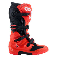 Alpinestars 2027 Tech 7 Enduro MX Boots Red Fluo Black