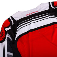 Troy Lee Designs 2025 Motocross SE PRO Wavez Combo Kit Off-White Red