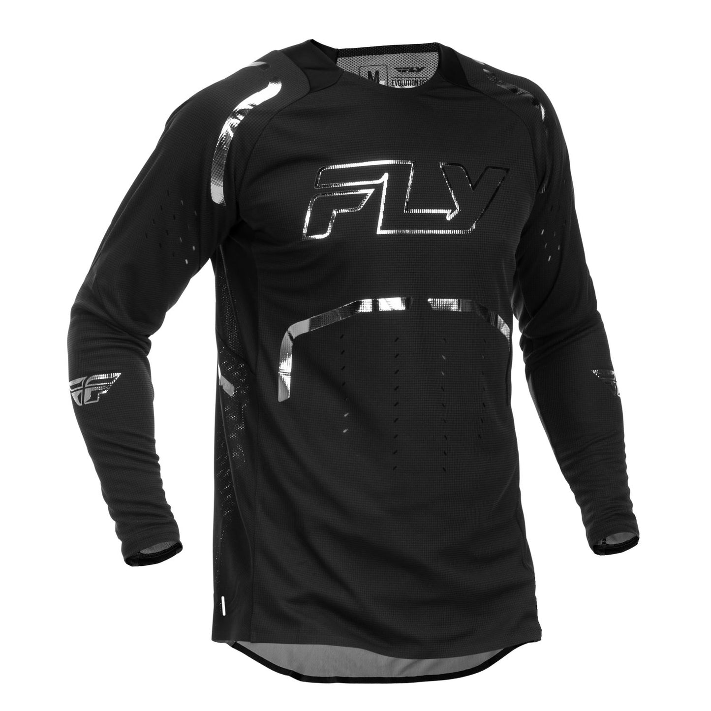 Fly Racing 2026 Motocross Jersey Evolution DST Spark  Black Silver