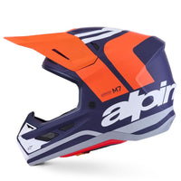 Alpinestars 2026 SM7 Core Motocross Helmet Orange Blue Matt