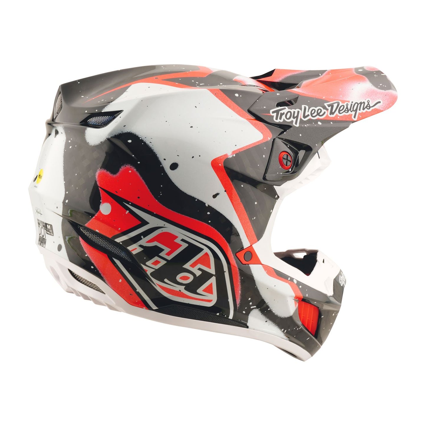 Troy Lee 2026 Motocross Helmet SE5 Carbon Membrane Black Red