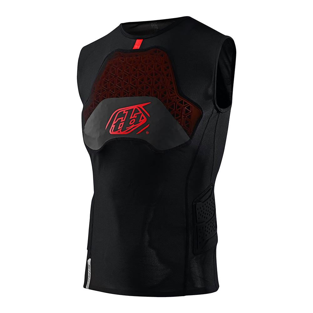 Troy Lee Designs 2025 Motocross Stage Ghost D30 Vest Protection Baselayer Solid Black