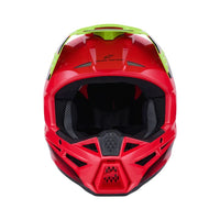 Alpinestars 2026 SM3 Fray Motocross Helmet Red Yellow Flo Black