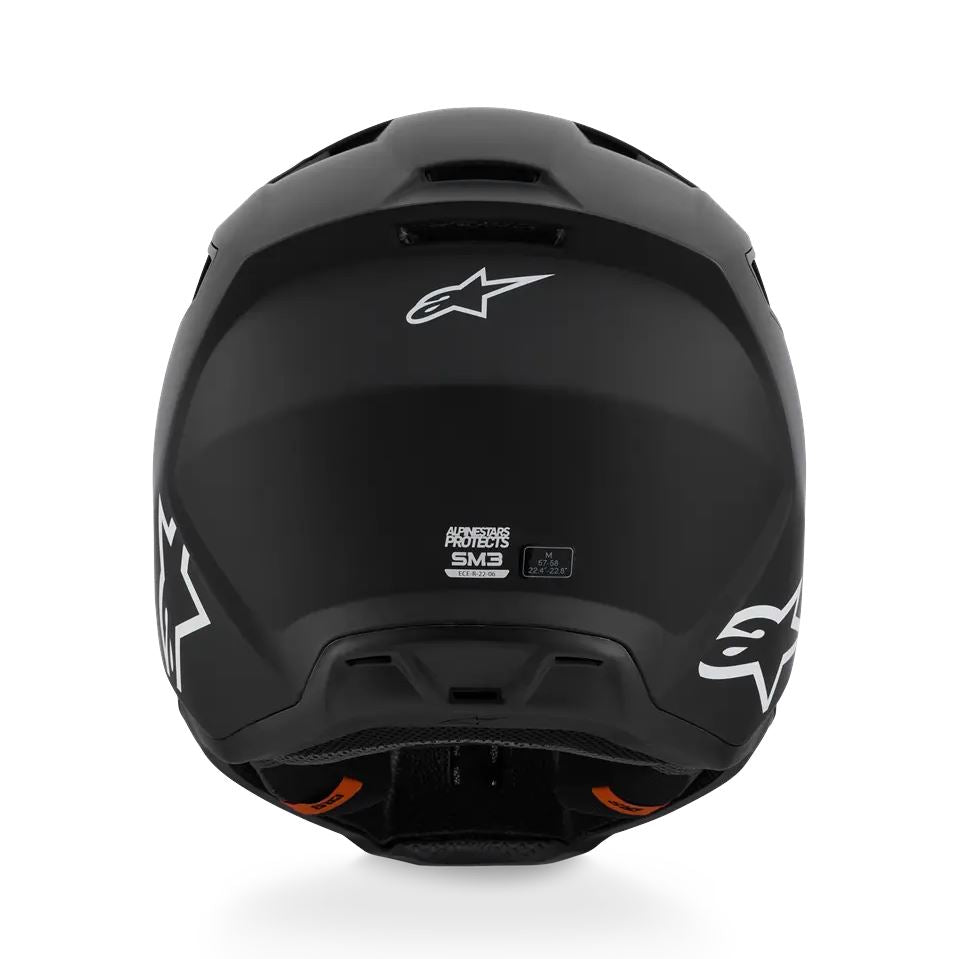 Alpinestars 2026 SM3 Solid Motocross Helmet Matt Black