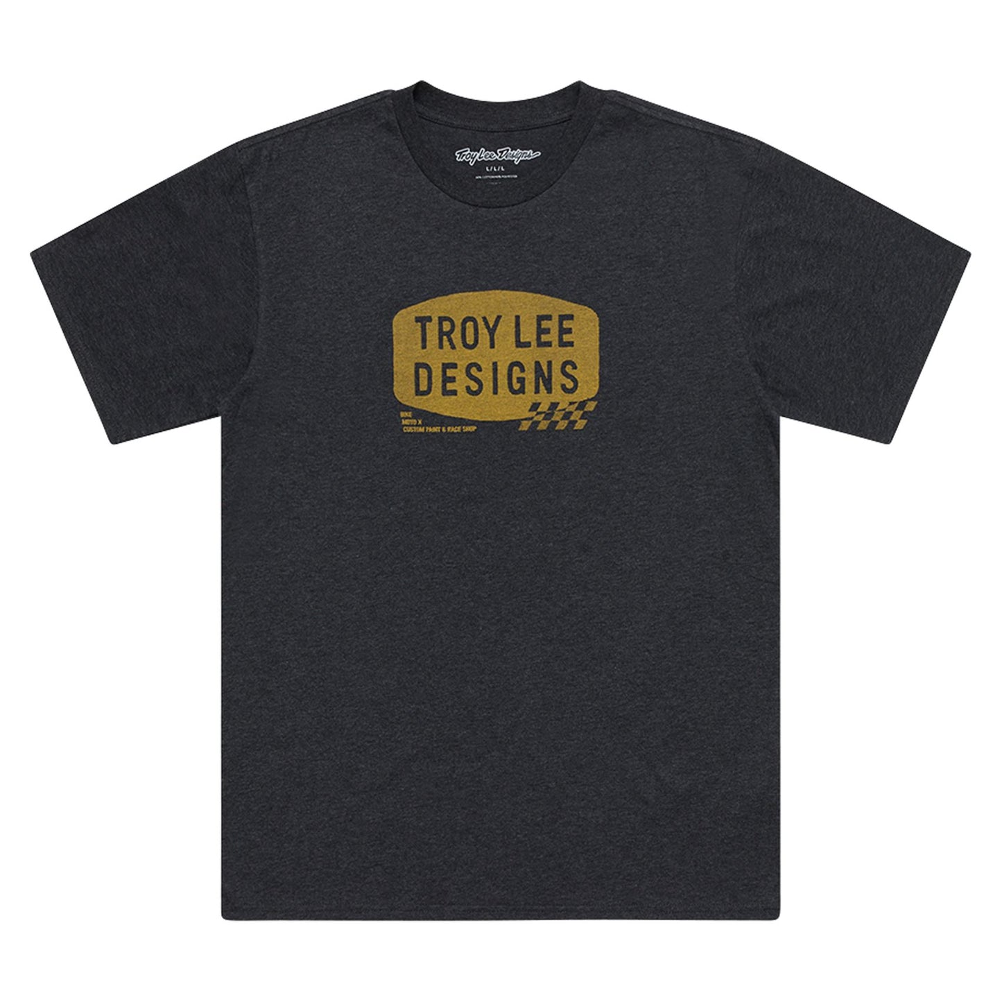 Troy Lee Designs Spring 2025 MX Stamp Casual T-Shirt Black Heather