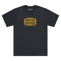 Troy Lee Designs Spring 2025 MX Stamp Casual T-Shirt Black Heather