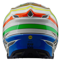 Troy Lee Designs Spring 2025 MX Helmet SE5 Composite Rays White Blue