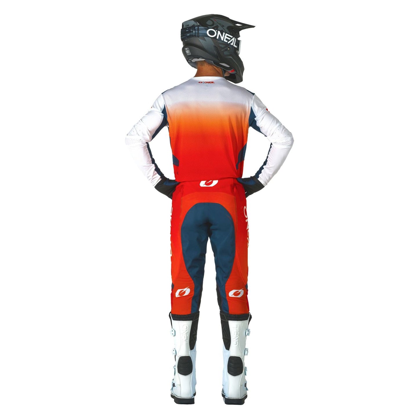 O'Neal 2026 Prodigy Five Five Red Orange Navy MX Combo Kit