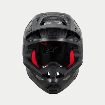 Alpinestars 2024 Supertech SM10 Fame Black Carbon Motocross Helmet