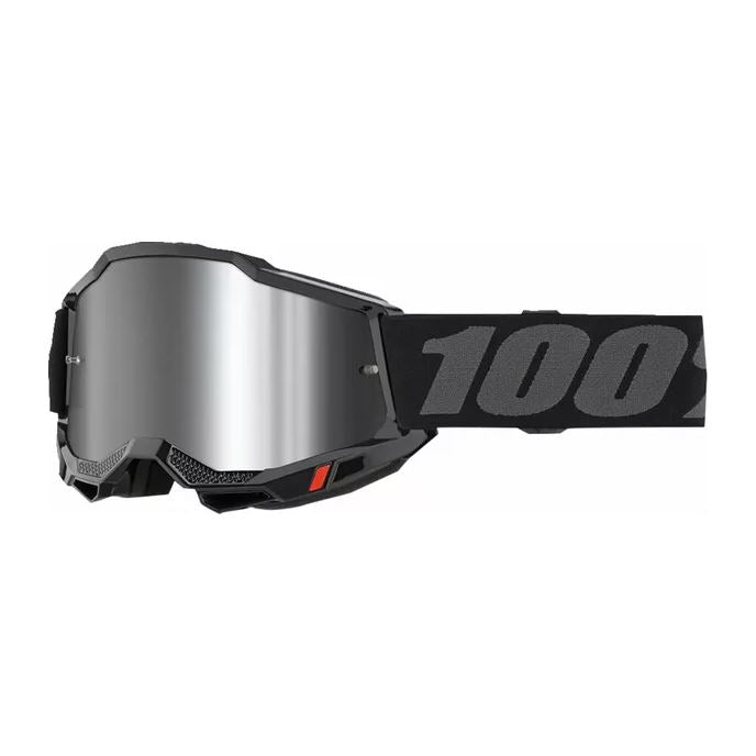 100% MX Goggles Accuri 2 Black Silver Mirror