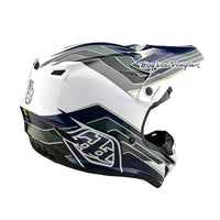 Troy Lee Designs 2025 Motocross Helmet SE4 Polyacrylite Block Charcoal Navy