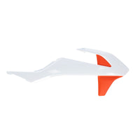 Acerbis Radiator Rad Scoops White Orange 0025511.229