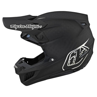 Troy Lee Designs 2025 Motocross Helmet SE5 Carbon Stealth Black Chrome