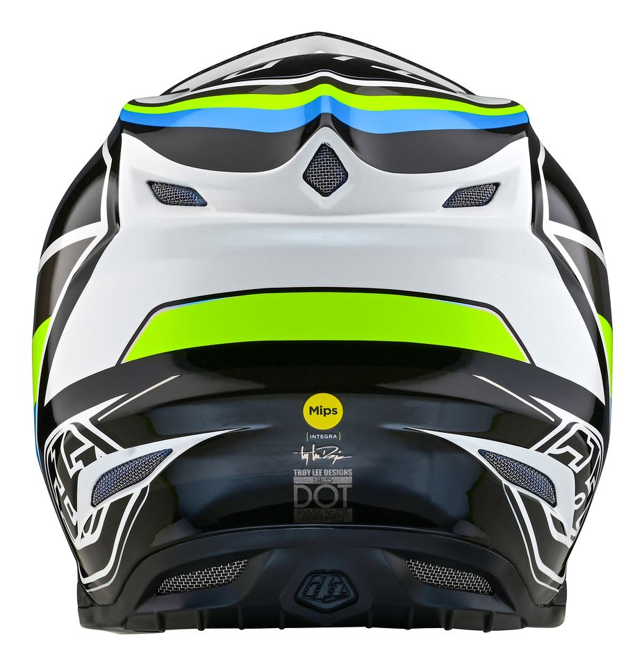 Troy Lee Designs 2025 SE5 Composite Helmet Reverb White Blue