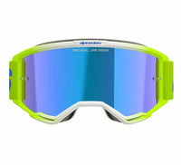 Alpinestars 2025 Goggles Vision 5 Blaze Yellow Blue Mirror Blue