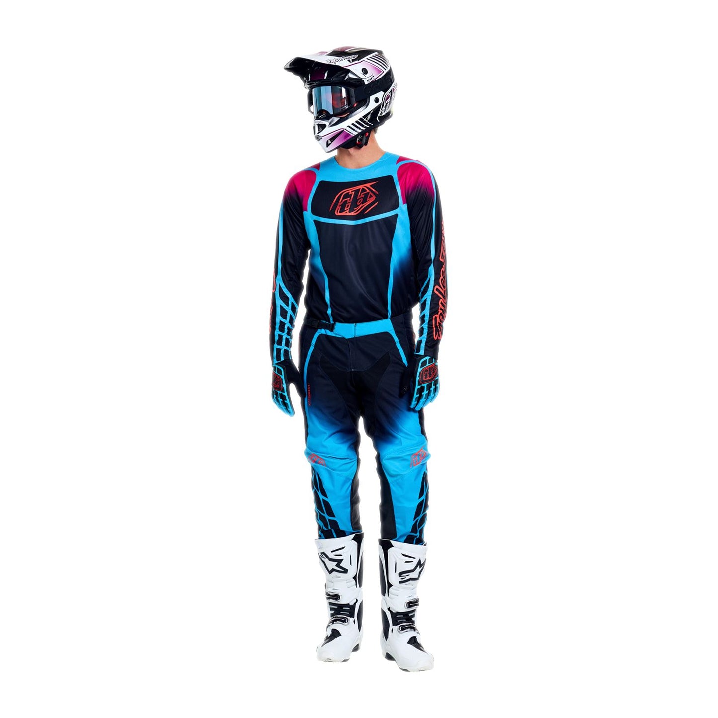 Troy Lee Designs Spring 2026 GP Pro Framework MX Combo Kit Black Cyan