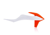 Acerbis Radiator Rad Scoops White 2 Orange For KTM EXC-F 250 2020-2023