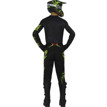 O'Neal 2024 Motocross Combo Kit Element Attack Youth Neon Yellow Black