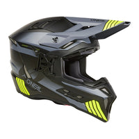 O'Neal 2025 Motocross Helmet EXSRS Hitch Black Grey Neon Yellow