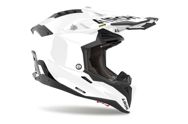Airoh Helmet 2024 Aviator 3 Color White Gloss HPC Carbon