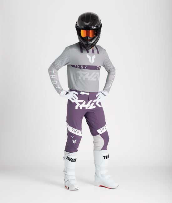 Thor MX Spring 2025 Combo Kit Sportmode Flite Grey Purple
