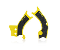 Acerbis X-Grip Frame Protector Guards Yellow Black For Suzuki RM-Z 450 2018-2024