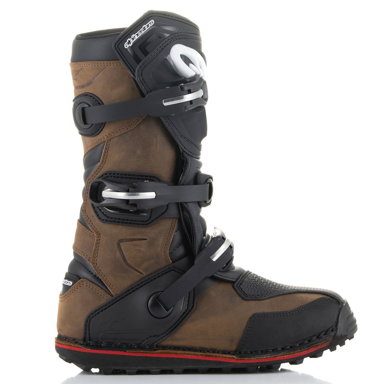 Alpinestars 2025 Tech-T Trials Boots Brown Oiled