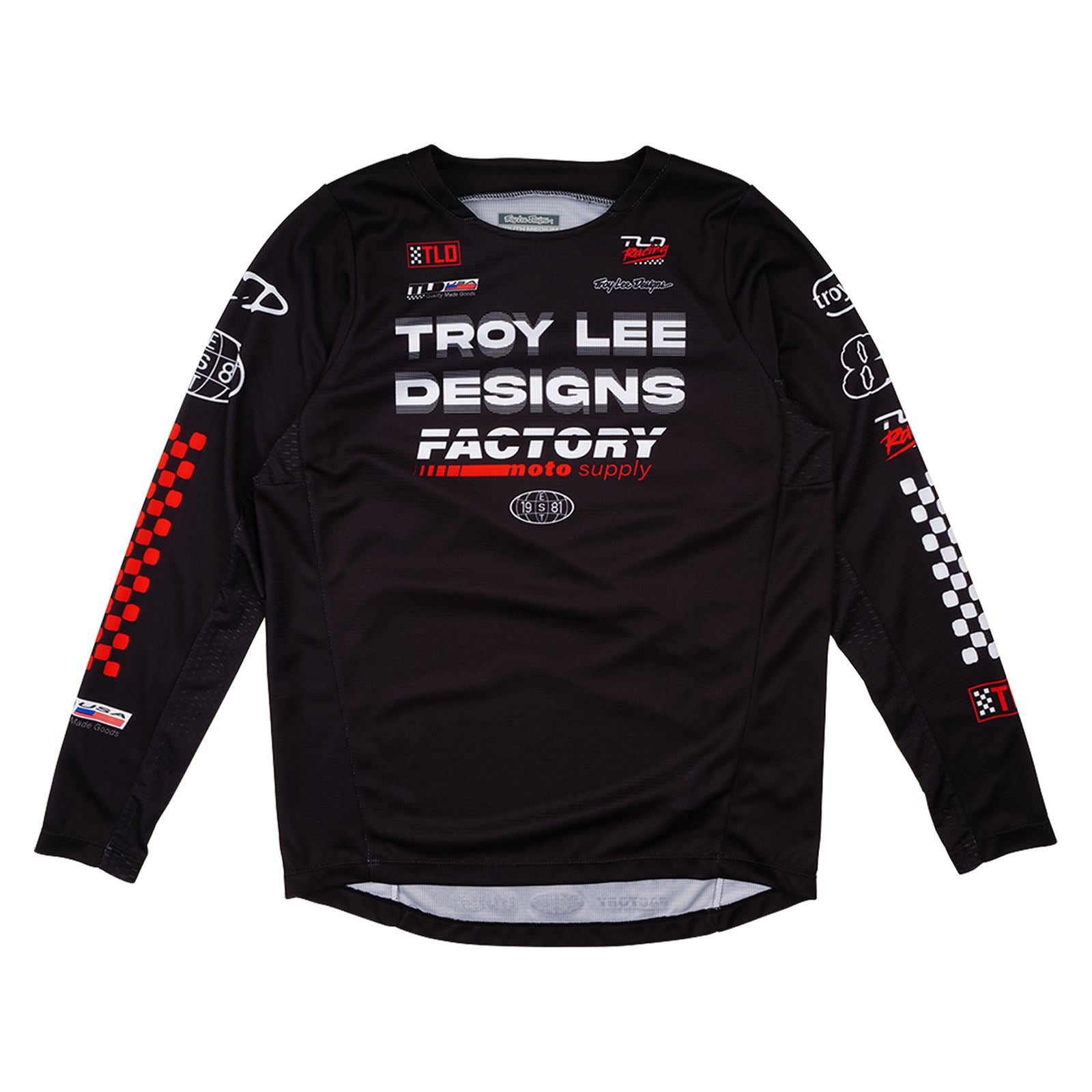 Troy Lee Designs Spring 2025 MX Jersey GP PRO Youth Factory Jersey Black