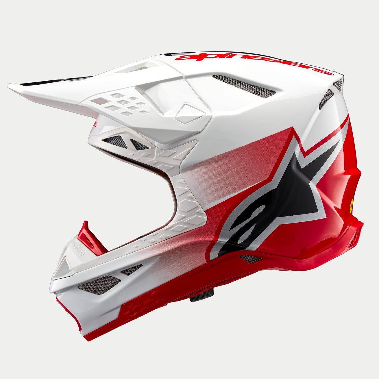 Alpinestars 2024 Supertech SM10 Unite Red White Motocross Helmet