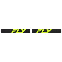 Fly Racing 2025 Focus Motocross Goggles Black Hi-Viz with Clear Lens