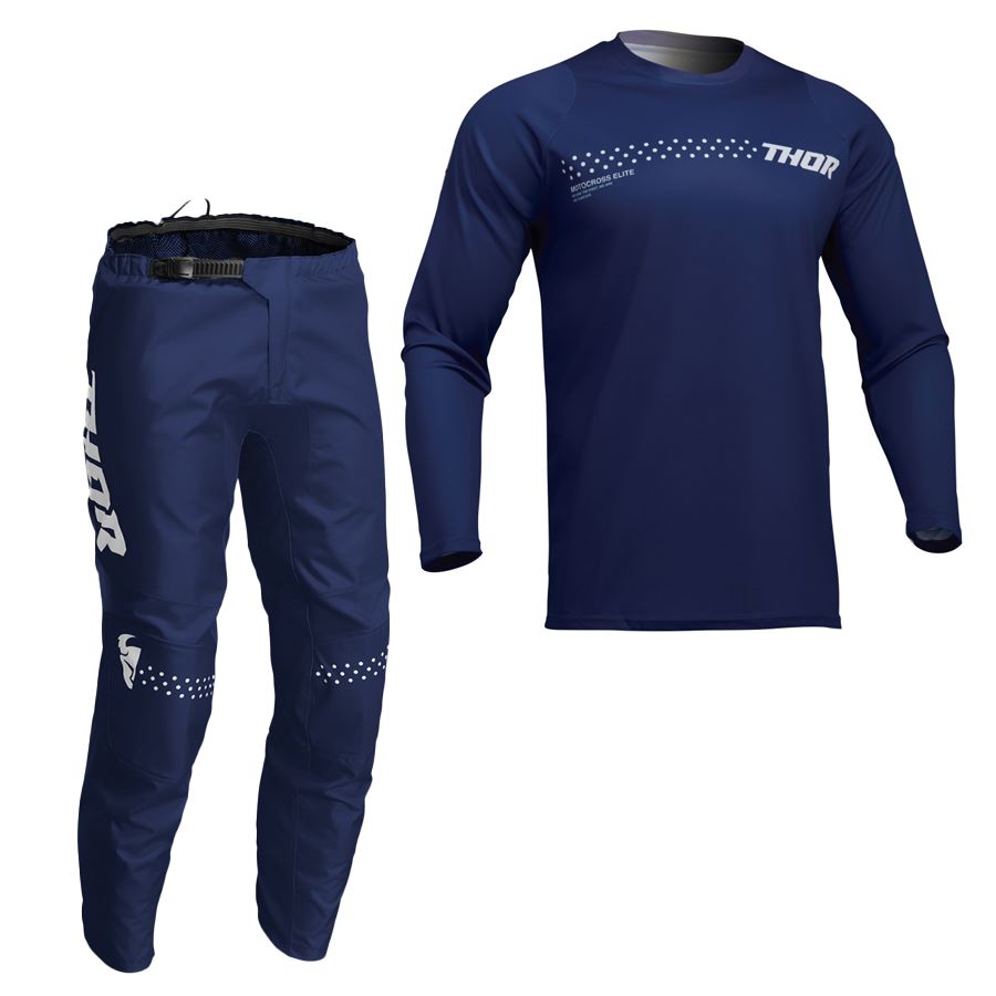 Thor 2024 Youth Sector Minimal Navy Motocross Combo Kit