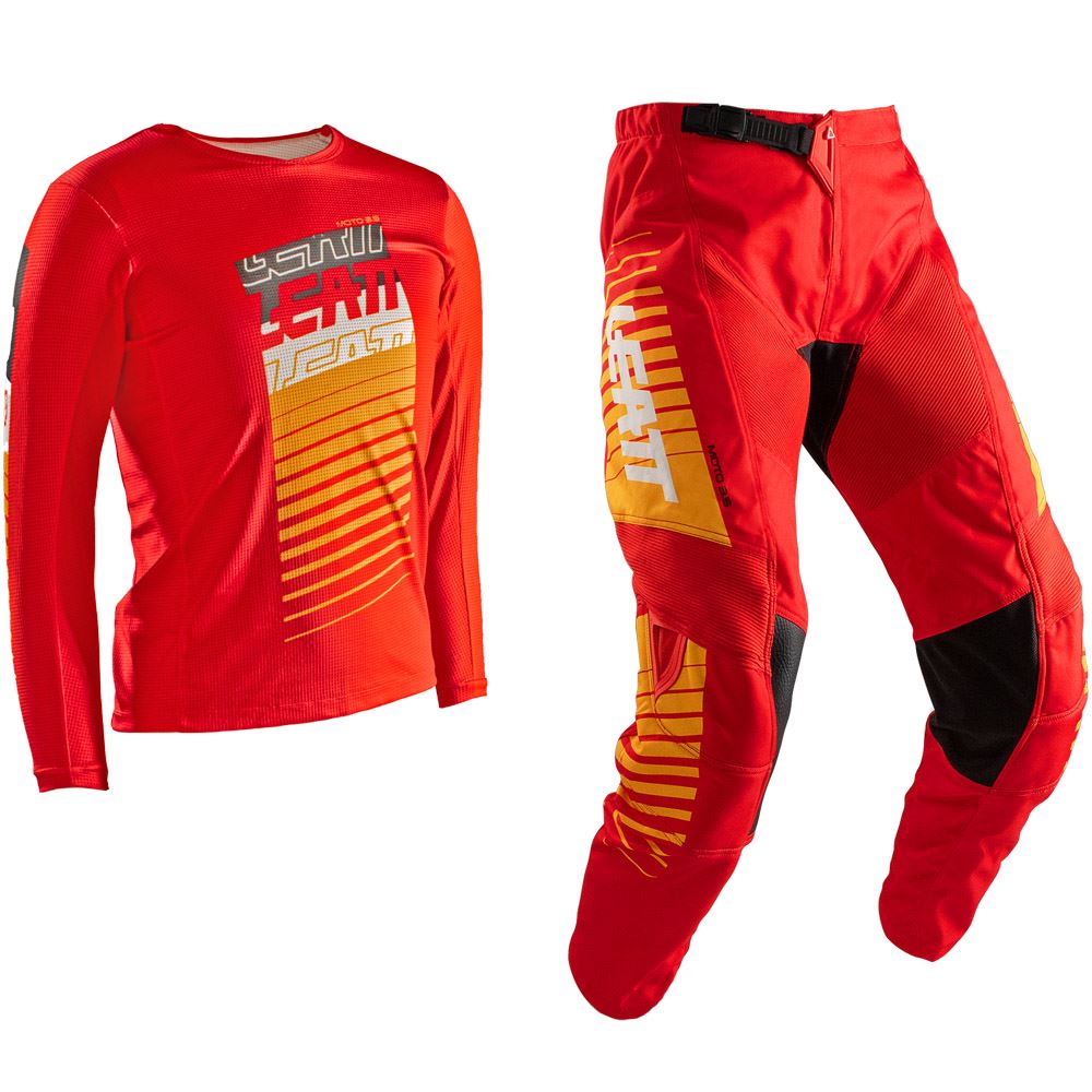 Leatt 2025 Motocross Combo Ride Kit 3.5 Youth Red