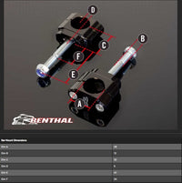 Renthal Fat Bar 28.6mm Mounts 5mm Off Set For Honda CRF 450RX 2017-2024