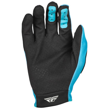 Fly Racing 2025 Youth Lite Motocross Gloves Blue White Black