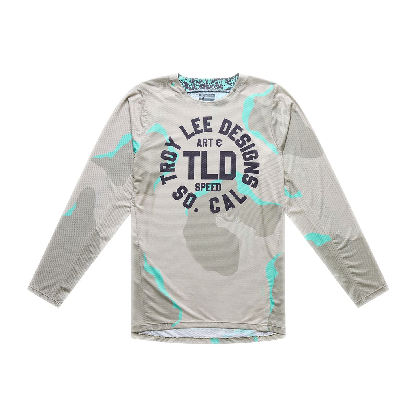 Troy Lee Designs Spring 2026 GP Pro Air Camo MX Jersey Aqua Dessert