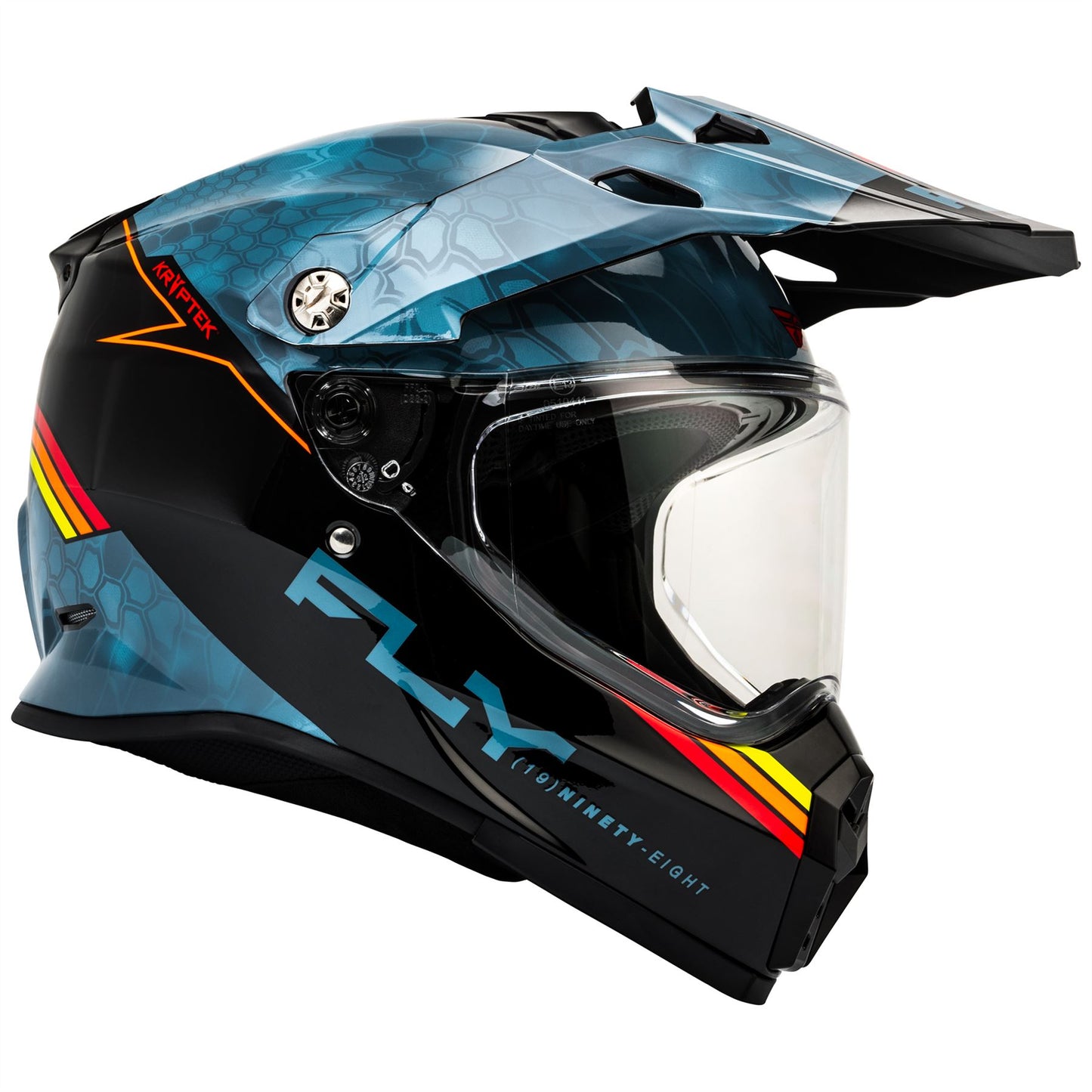Fly Racing 2025 Trekker Kryptek Conceal Motocross Helmet Slate Black Red