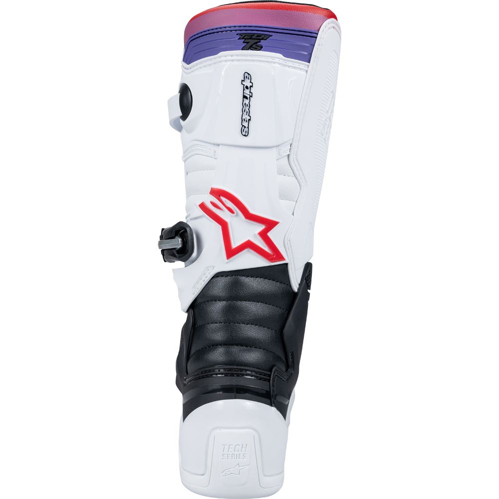 Alpinestars 2026 Tech 7S Youth Motocross Boots White Black Rainbow
